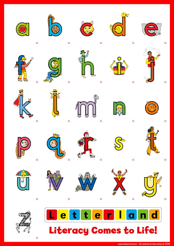 The Colorful Alphabet Classic Round Sticker