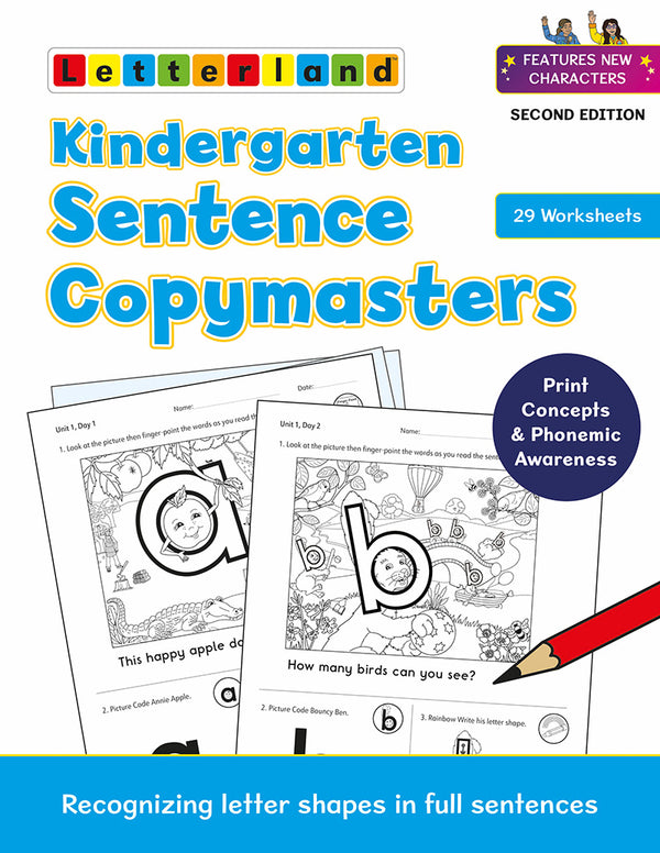 Kindergarten Sentence Copymasters (2nd Edition)