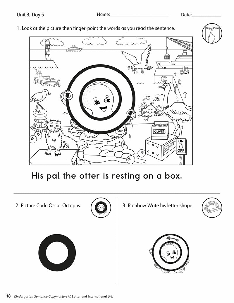 Kindergarten Sentence Copymasters (2nd Edition)