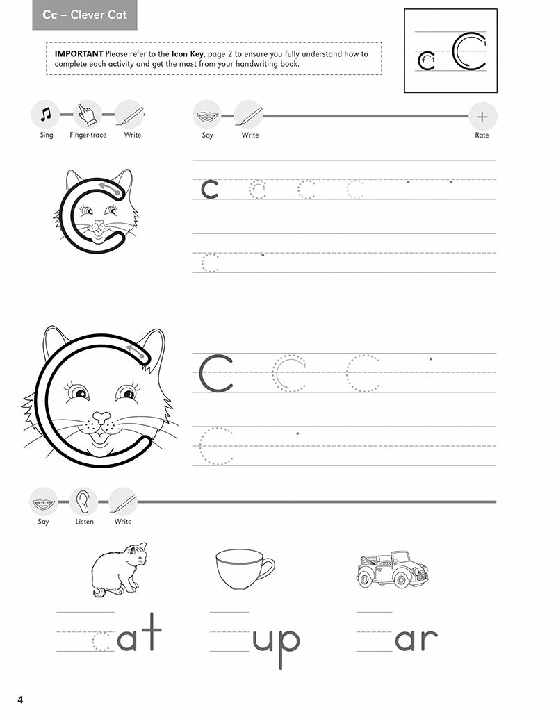 Kindergarten Handwriting Copymasters (2nd Edition)