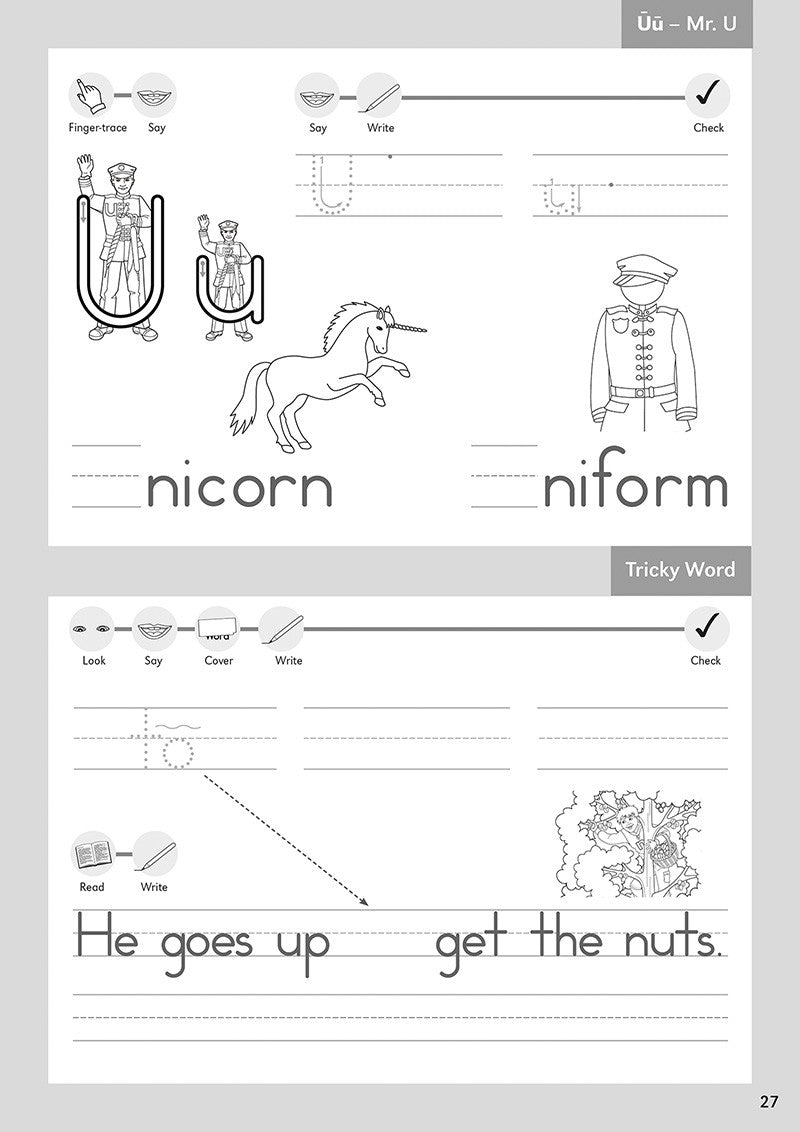 Kindergarten Handwriting Practice [Classic]