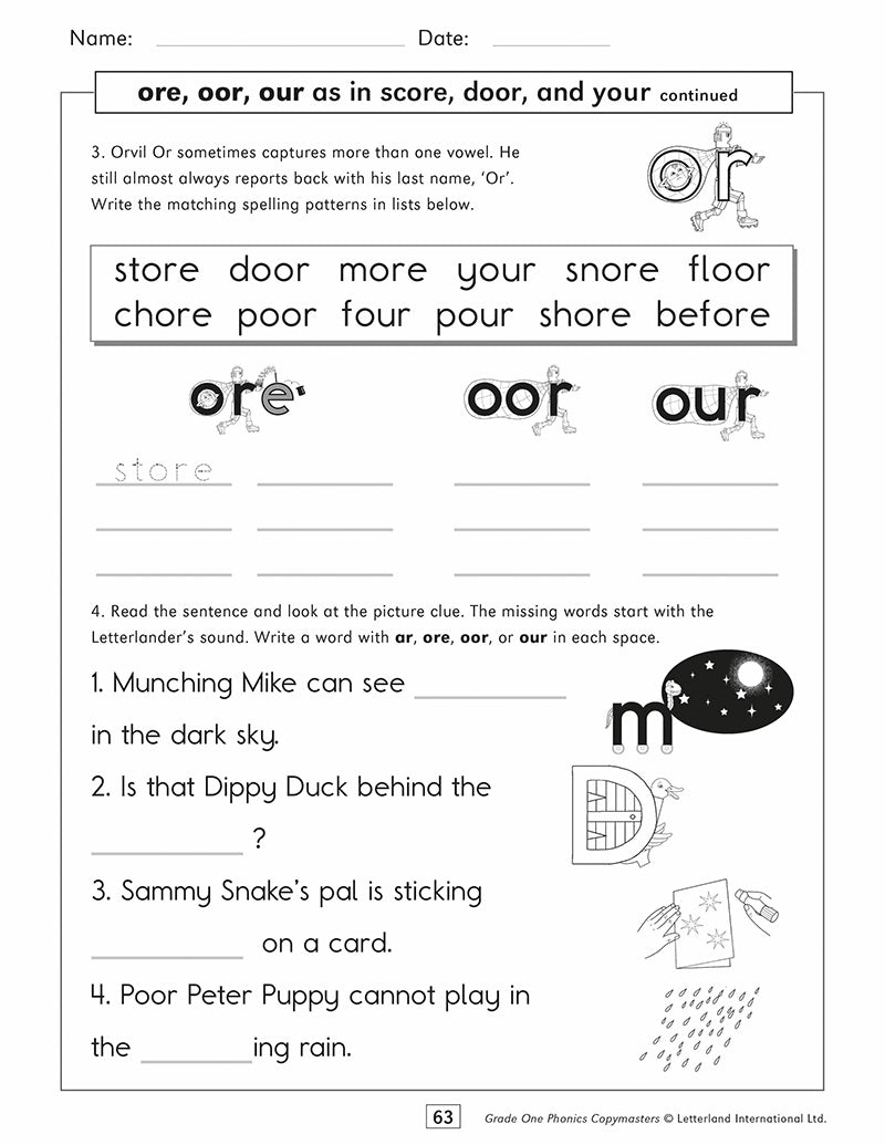 Grade One Phonics Copymasters [Classic]