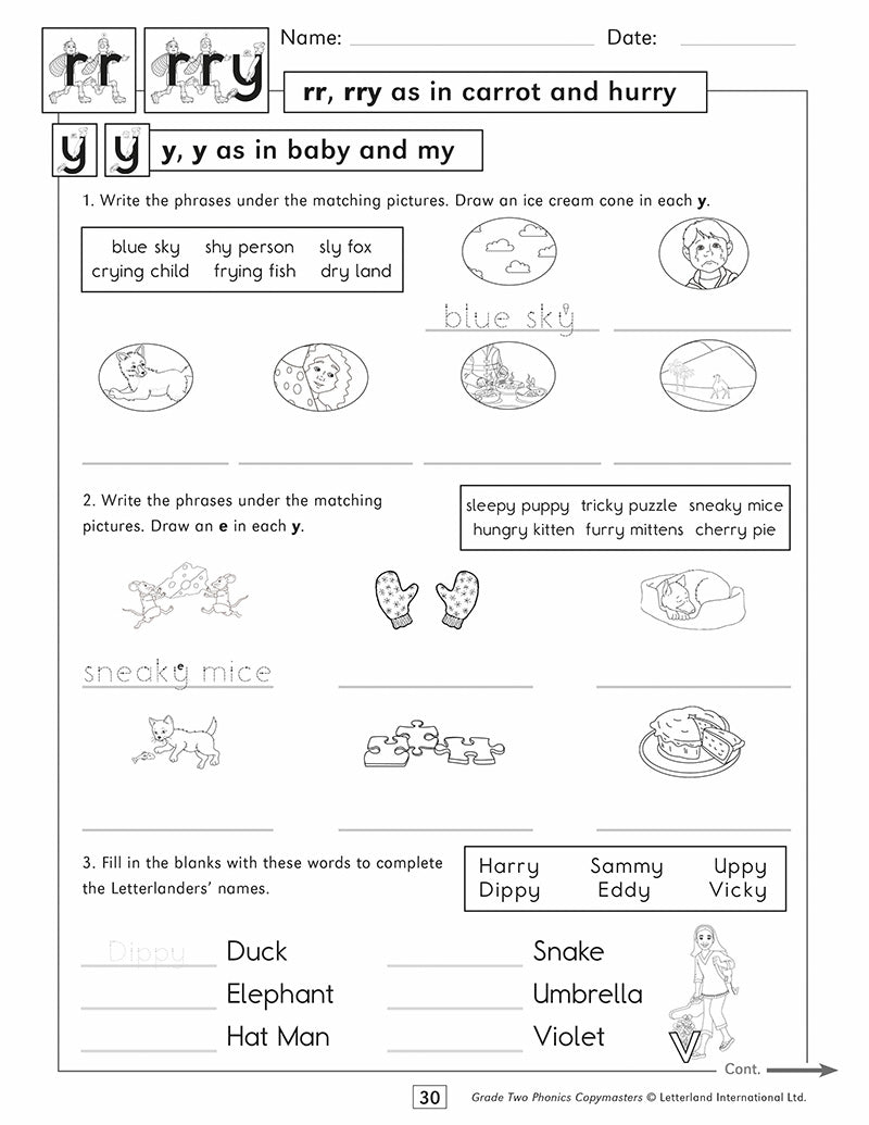 Grade Two Phonics Copymasters [Classic]